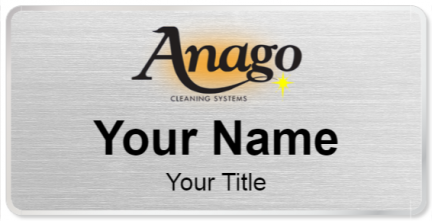 Custom name badges for Anago Cleaning Systems
