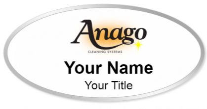 Custom name badges for Anago Cleaning Systems