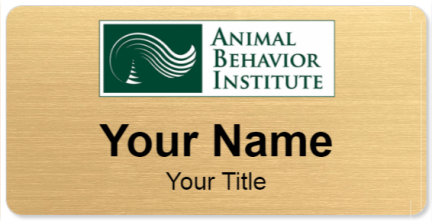 Custom name badges for Animal Behavior Institute