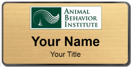 Custom name badges for Animal Behavior Institute