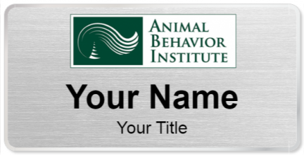 Custom name badges for Animal Behavior Institute
