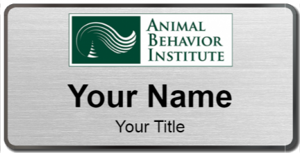 Custom name badges for Animal Behavior Institute
