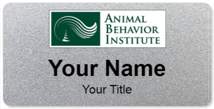 Custom name badges for Animal Behavior Institute