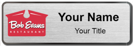 Custom name badges for Bob Evans