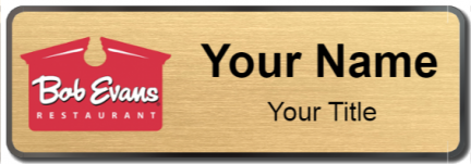 Custom name badges for Bob Evans
