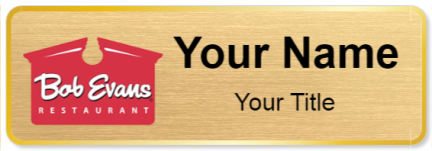Custom name badges for Bob Evans