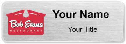 Custom name badges for Bob Evans