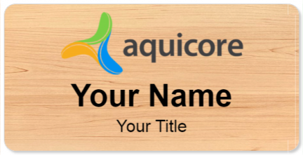 Custom name badges for Aquicore