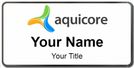 Custom name badges for Aquicore