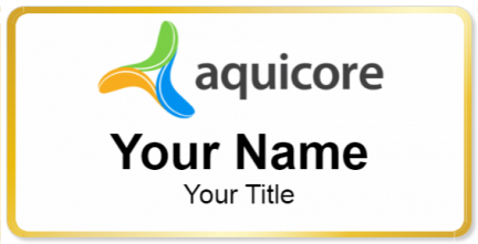 Custom name badges for Aquicore