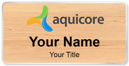 Custom name badges for Aquicore