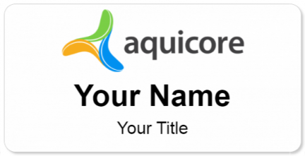 Custom name badges for Aquicore