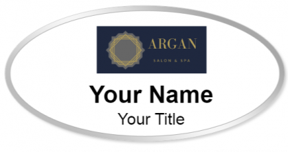 Custom name badges for Argan Salon and Spa