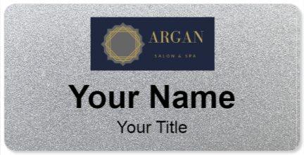 Custom name badges for Argan Salon and Spa