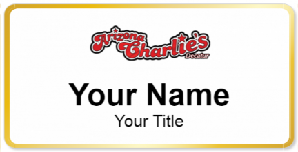 Custom name badges for Arizona Charlies Decatur