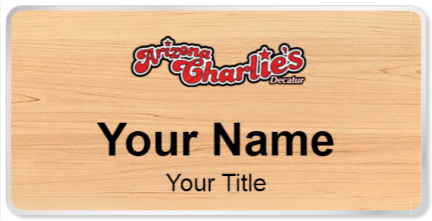 Custom name badges for Arizona Charlies Decatur