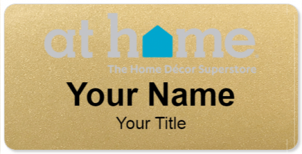 Custom name badges for At Home