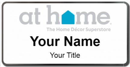 Custom name badges for At Home