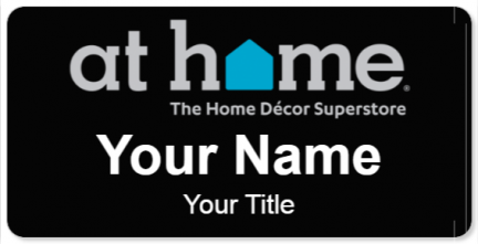 Custom name badges for At Home