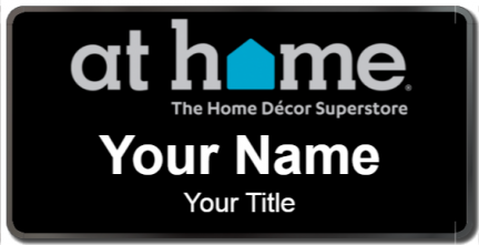 Custom name badges for At Home