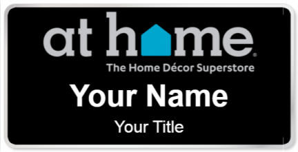 Custom name badges for At Home