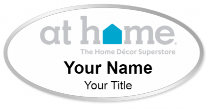 Custom name badges for At Home