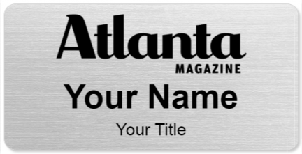 Custom name badges for Atlanta Magazine