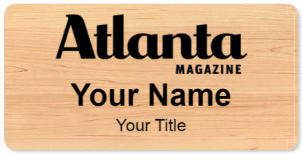 Custom name badges for Atlanta Magazine