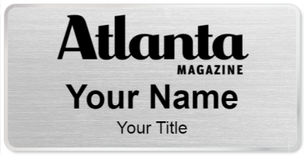 Custom name badges for Atlanta Magazine