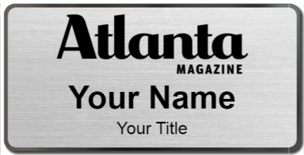 Custom name badges for Atlanta Magazine