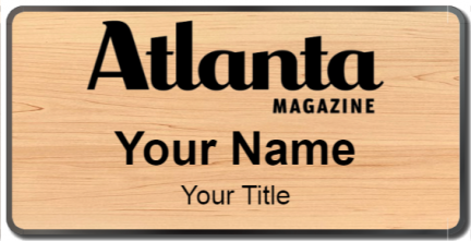 Custom name badges for Atlanta Magazine