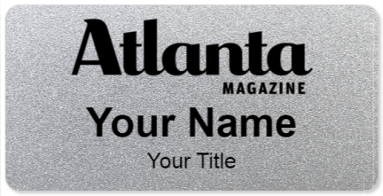 Custom name badges for Atlanta Magazine