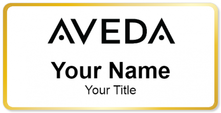 Custom name badges for Aveda