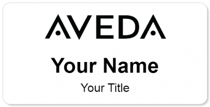 Custom name badges for Aveda