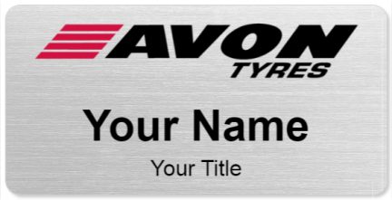 Custom name badges for Avon Tyres