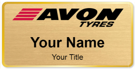 Custom name badges for Avon Tyres