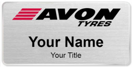 Custom name badges for Avon Tyres
