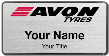 Custom name badges for Avon Tyres
