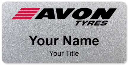 Custom name badges for Avon Tyres