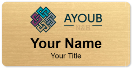 Custom name badges for Ayoub