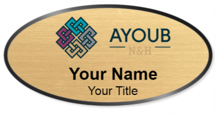 Custom name badges for Ayoub