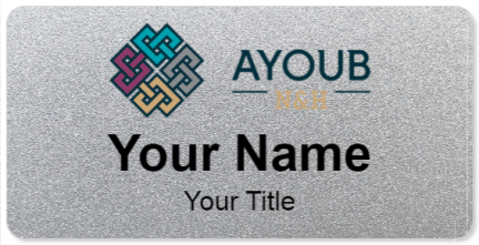 Custom name badges for Ayoub