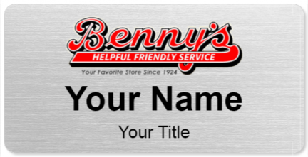 Custom name badges for Bennys