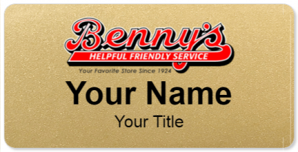 Custom name badges for Bennys