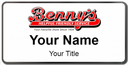 Custom name badges for Bennys
