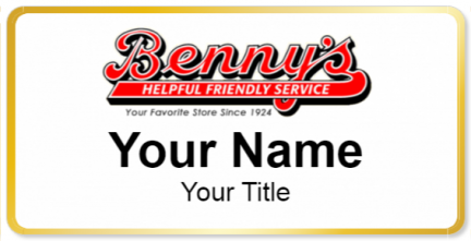 Custom name badges for Bennys