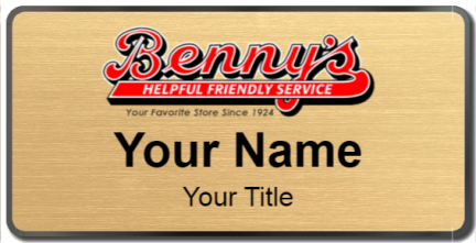 Custom name badges for Bennys