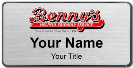 Custom name badges for Bennys