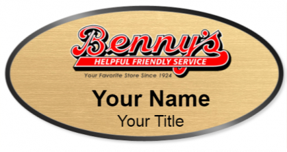 Custom name badges for Bennys