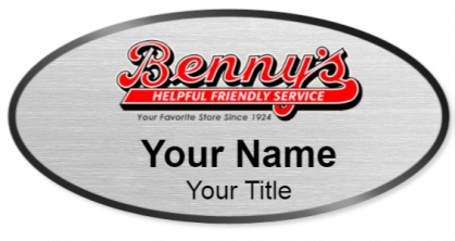 Custom name badges for Bennys
